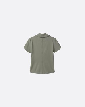 Tropical Outlook Moveknit Rib Polo