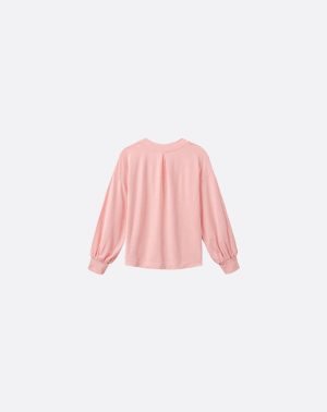 Cloud Terry Vneck Top