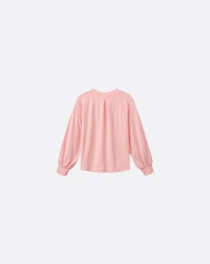 Cloud Terry Vneck Top