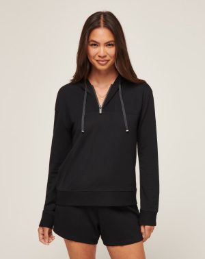 Friday Ponte Half Zip Hoodie