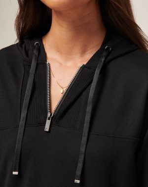 Friday Ponte Half Zip Hoodie