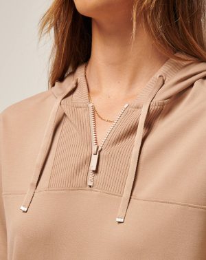 Friday Ponte Half Zip Hoodie