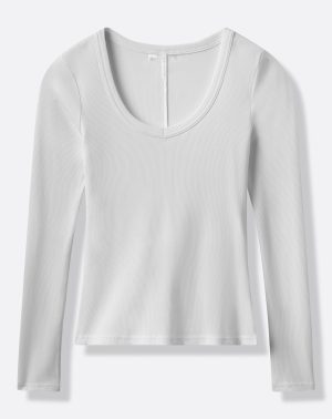 Cloud Rib Long Sleeve Top