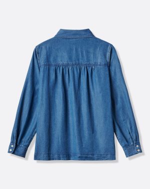 Chambray Button Down Long Sleeve