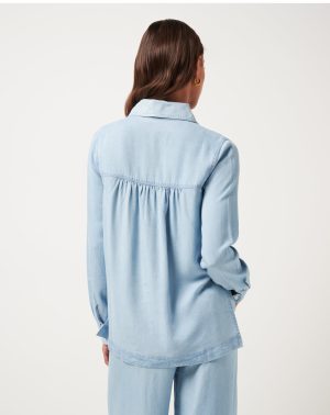 Chambray Button Down Long Sleeve