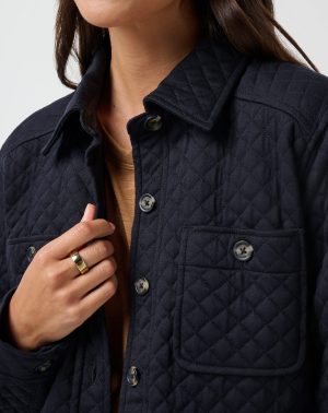 Diamond Quilted Shacket