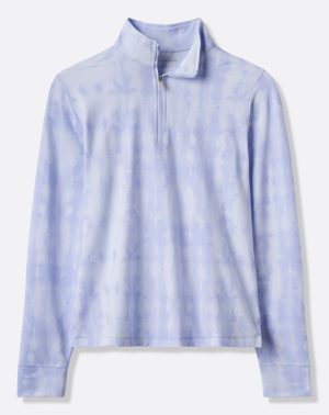 Featherweight Printed Zip Quarter Zip