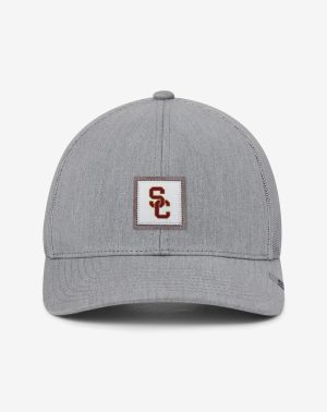 USC Leather Patch Snapback Hat