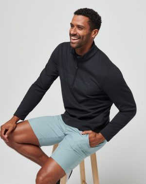 Upgraded Fleece Chest Stripe Quarter Zip