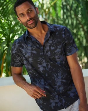 Warmer Tides Woven Button-Up