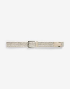 Popsicle Stretch Woven Leather Belt