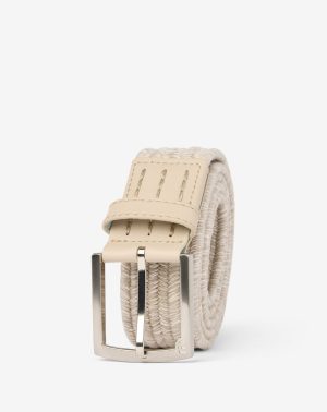 Popsicle Stretch Woven Leather Belt