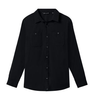 Cloud Flannel Button-Up