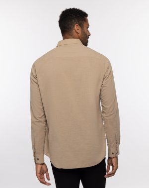 Cloud Flannel Button-Up