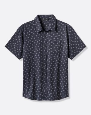 Techwoven Grey Wind Button-Up