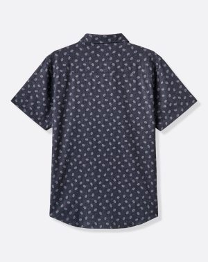 Techwoven Grey Wind Button-Up