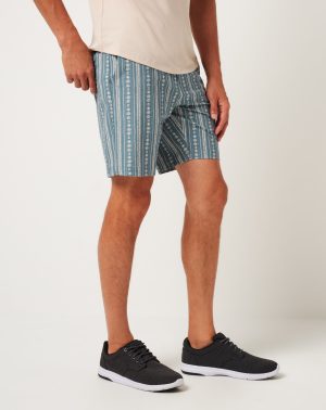 Tech Chino Print Short 8In