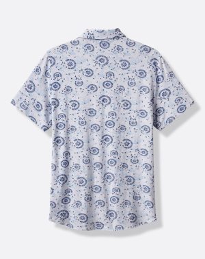 Knit Flourish Button-Up