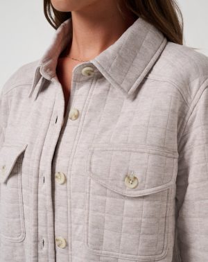 Cloud Coastal Quilted Shacket