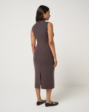 Cloud Rib Mock Neck Dress