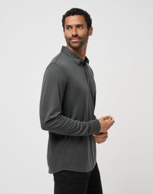Handsome Town Long Sleeve Polo