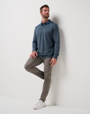 Handsome Town Long Sleeve Polo