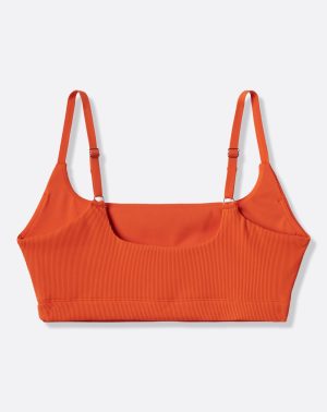 Ablaze Ribbed Bra Top